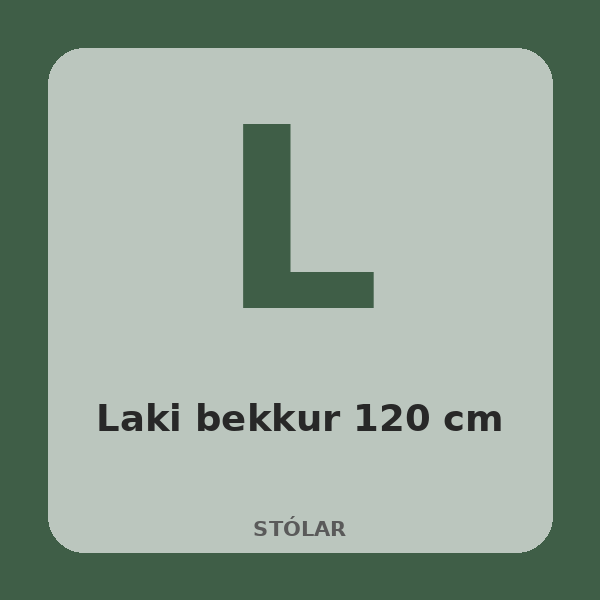 [BH-STL-006-01] Laki bekkur 120 cm (Eik)