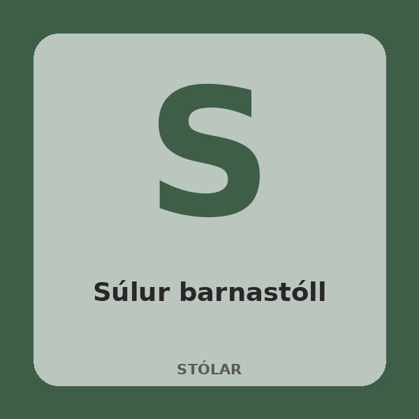 [BH-STL-008-01] Súlur Children’s Chair (Oak)