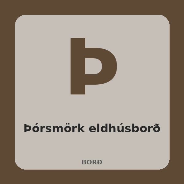 [BH-BRD-013-01] Þórsmörk Kitchen Table (Oak)