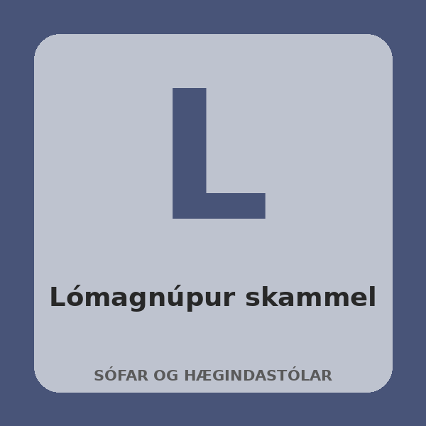 [BH-SOF-019-01] Lómagnúpur Ottoman (Oak, Grey)