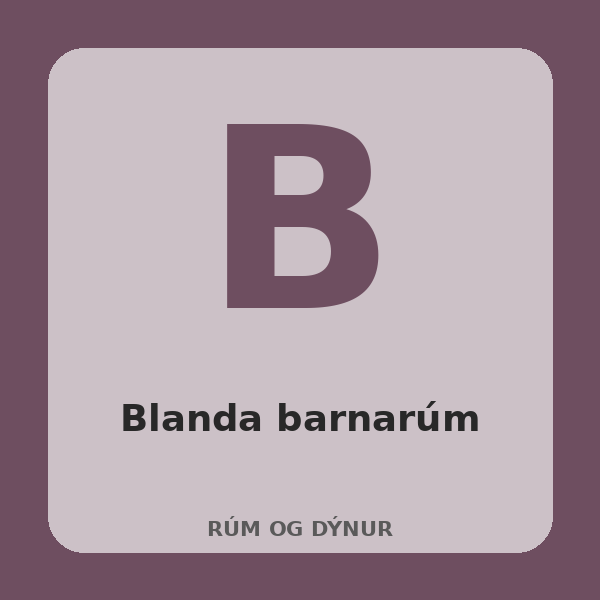 [BH-RUM-023-01] Blanda barnarúm (Eik)