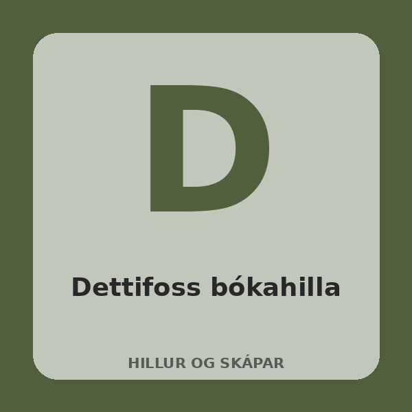 Dettifoss bókahilla