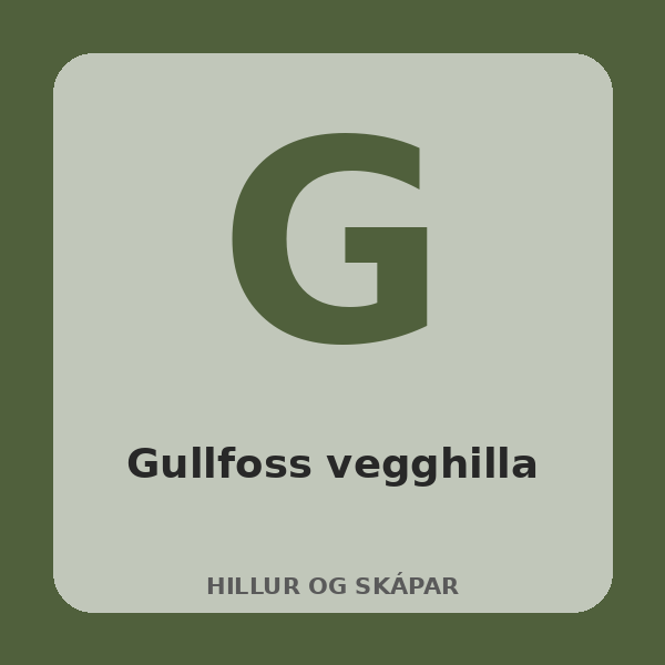 [BH-HIL-026-01] Gullfoss Wall Shelf (Oak)