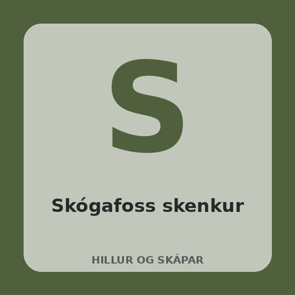 Skógafoss skenkur