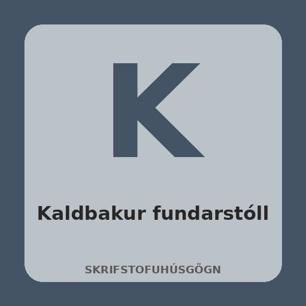 [BH-SKR-034-01] Kaldbakur Meeting Chair (Oak, Grey)