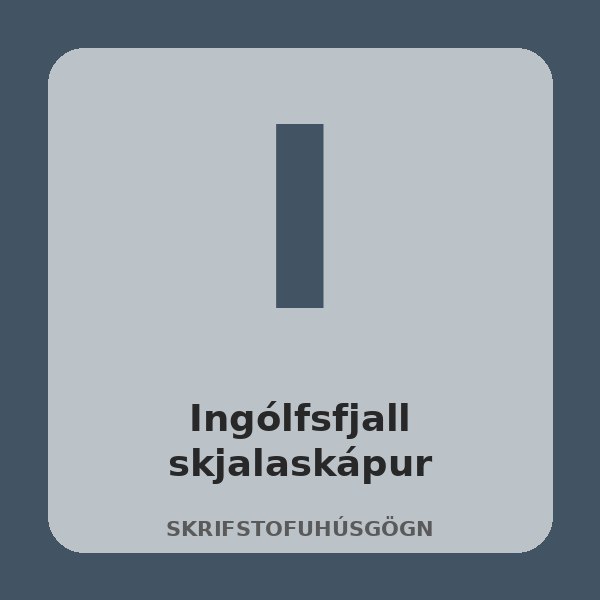 [BH-SKR-036-01] Ingólfsfjall Filing Cabinet (Oak)