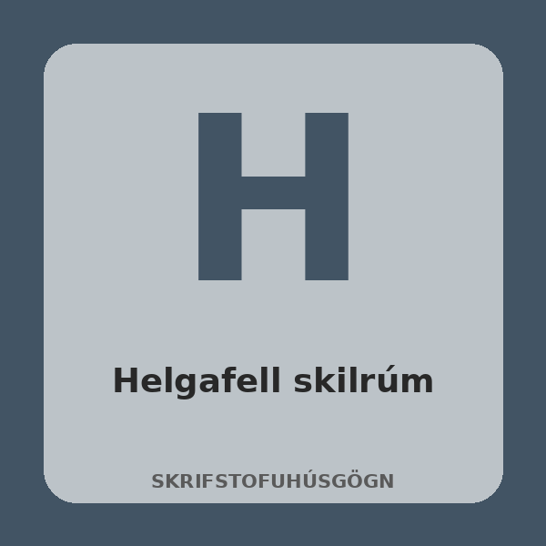 Helgafell skilrúm