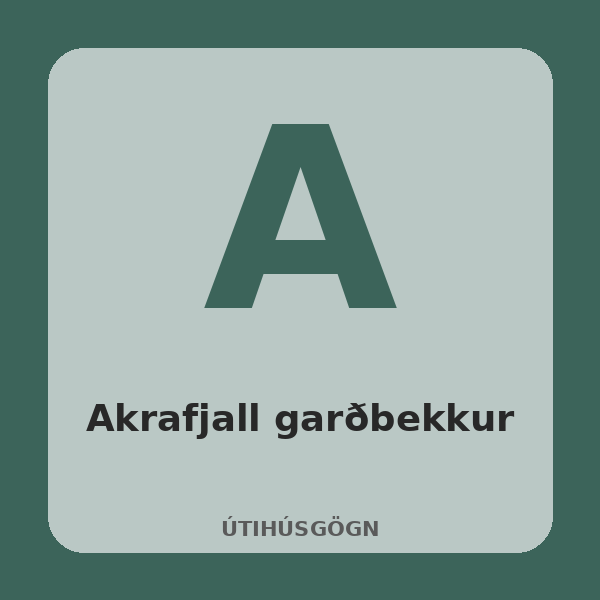 [BH-UTI-038-01] Akrafjall Garden Bench