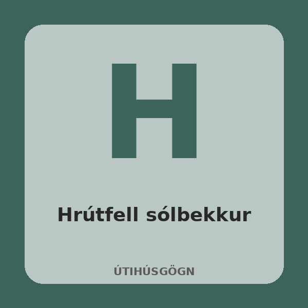 [BH-UTI-041-01] Hrútfell sólbekkur