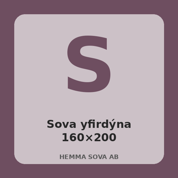 [BH-RUM-T10-01] Sova Mattress Topper 160×200