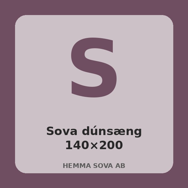 [BH-RUM-T12-01] Sova Down Duvet 140×200