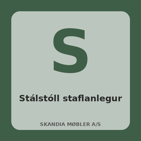 [BH-STL-T31-01] Stálstóll staflanlegur