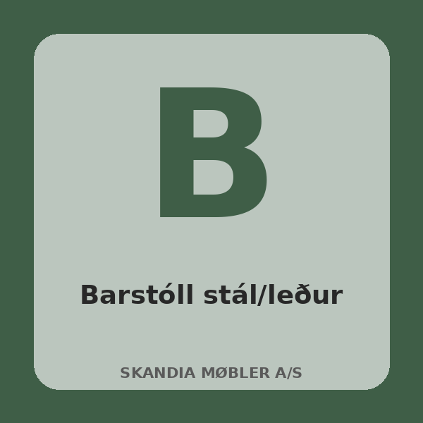 [BH-STL-T32-01] Steel and Leather Bar Stool