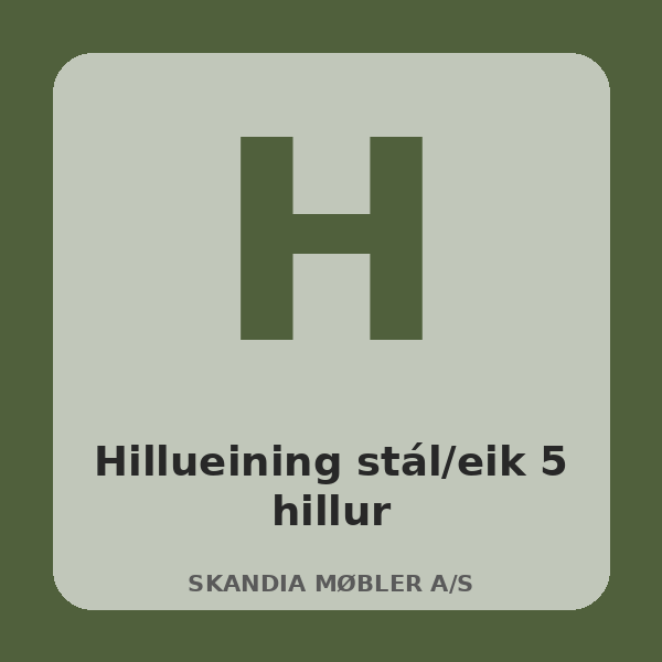 [BH-HIL-T41-01] Steel and Oak Shelving Unit
