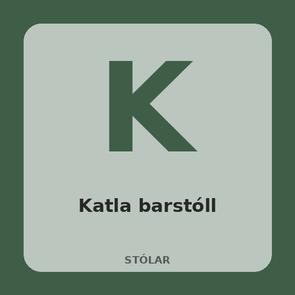 [BH-STL-003-01] Katla barstóll (Eik)